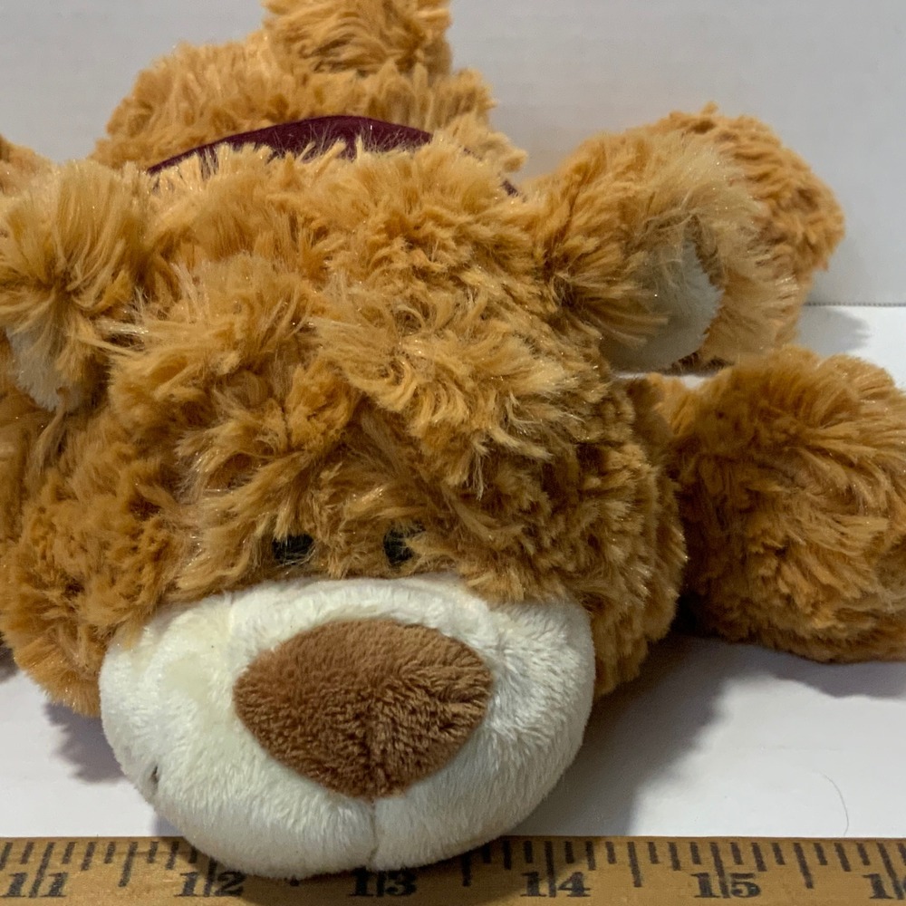 Mascot Factory Nicky Bear Colorado Avalanche NHL Plush Brown Shaggy 16 Inch Toy